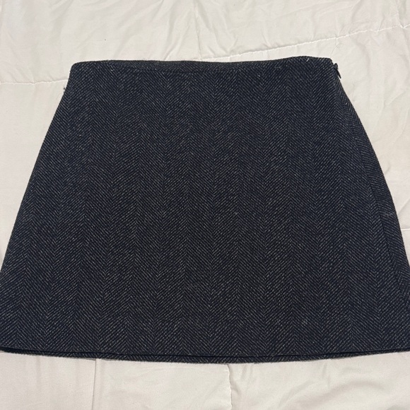 Zara Dresses & Skirts - Zara Black Herringbone Mini Skirt